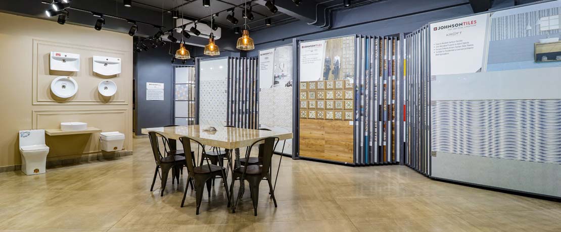Johnson Tiles And Bathroom Fitting Product showroom in Raipur